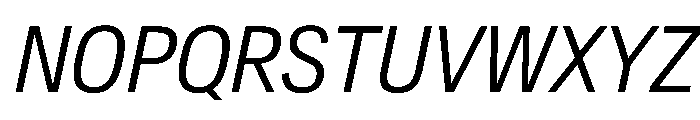 CrystalVAR CondensedLightItalic Instance Font UPPERCASE