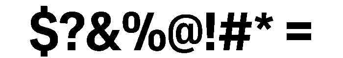 CrystalVAR CondensedSemiBold Instance Font OTHER CHARS