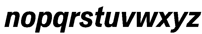 CrystalVAR CondensedSemiBoldItalic Instance 08f52abf Font LOWERCASE