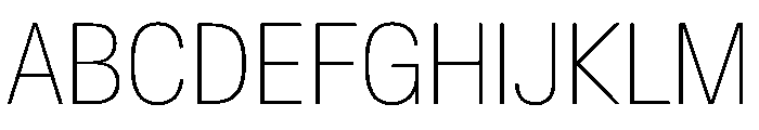 CrystalVAR CondensedThin Instance Font UPPERCASE