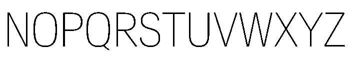 CrystalVAR CondensedThin Instance Font UPPERCASE