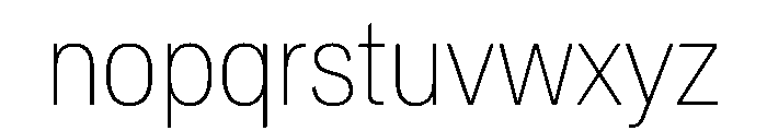 CrystalVAR CondensedThin Instance Font LOWERCASE