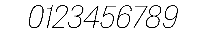 CrystalVAR CondensedThinItalic Instance Font OTHER CHARS