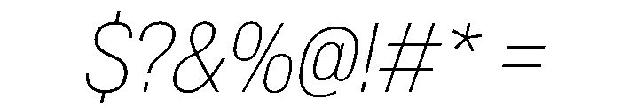 CrystalVAR CondensedThinItalic Instance Font OTHER CHARS