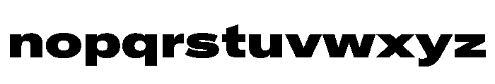 CrystalVAR ExpandedBlack Instance Font LOWERCASE