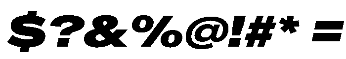 CrystalVAR ExpandedBlackItalic Instance Font OTHER CHARS