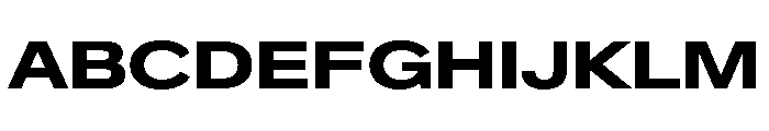 CrystalVAR ExpandedBold Instance Font UPPERCASE