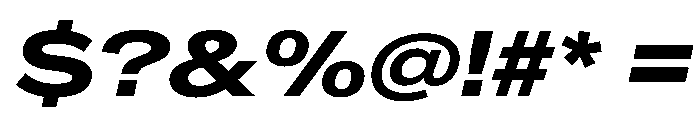 CrystalVAR ExpandedBoldItalic Instance Font OTHER CHARS