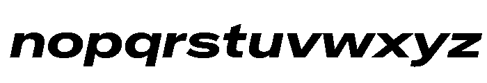 CrystalVAR ExpandedBoldItalic Instance Font LOWERCASE