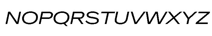 CrystalVAR ExpandedBookItalic Instance Eba87099 Font UPPERCASE