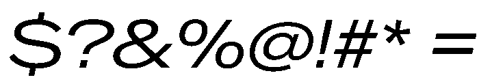 CrystalVAR ExpandedBookItalic Instance Font OTHER CHARS