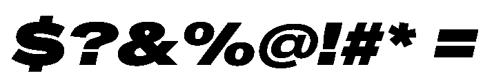 CrystalVAR ExpandedExtraBlackItalic Instance Font OTHER CHARS