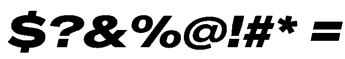 CrystalVAR ExpandedExtraBoldItalic Instance Font OTHER CHARS