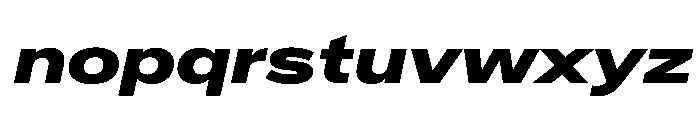 CrystalVAR ExpandedExtraBoldItalic Instance Font LOWERCASE