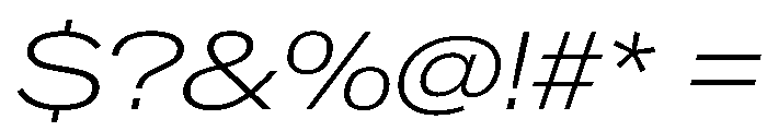 CrystalVAR ExpandedExtraLightItalic Instance Font OTHER CHARS
