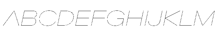 CrystalVAR ExpandedHairlineItalic Instance C055b4e6 Font UPPERCASE