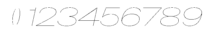 CrystalVAR ExpandedHairlineItalic Instance Font OTHER CHARS