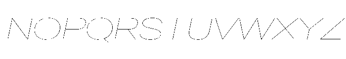 CrystalVAR ExpandedHairlineItalic Instance Font UPPERCASE