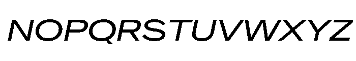 CrystalVAR ExpandedItalic Instance 5f411247 Font UPPERCASE