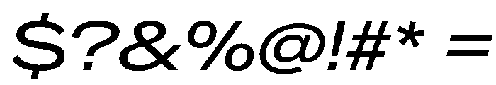 CrystalVAR ExpandedItalic Instance Font OTHER CHARS