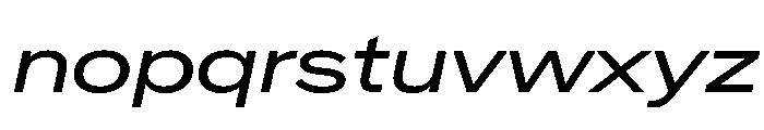 CrystalVAR ExpandedItalic Instance Font LOWERCASE