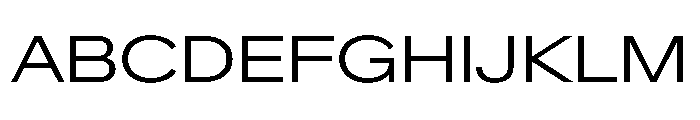 CrystalVAR ExpandedLight Instance Font UPPERCASE
