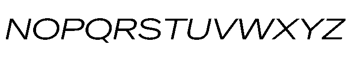 CrystalVAR ExpandedLightItalic Instance Aa78e7f8 Font UPPERCASE