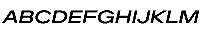 CrystalVAR ExpandedMediumItalic Instance 397831f9 Font UPPERCASE