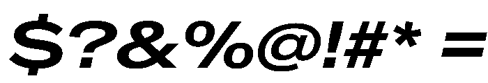 CrystalVAR ExpandedSemiBoldItalic Instance Font OTHER CHARS