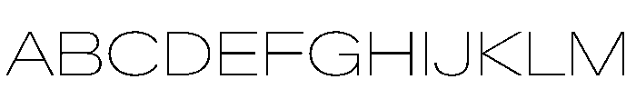 CrystalVAR ExpandedThin Instance D6703511 Font UPPERCASE