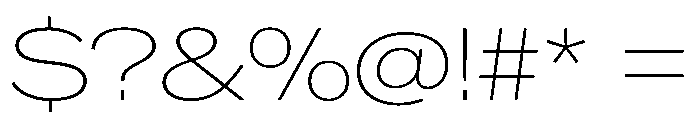 CrystalVAR ExpandedThin Instance Font OTHER CHARS