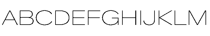 CrystalVAR ExpandedThin Instance Font UPPERCASE