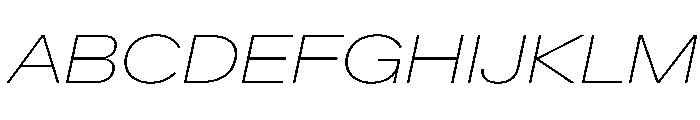 CrystalVAR ExpandedThinItalic Instance 82295fa5 Font UPPERCASE