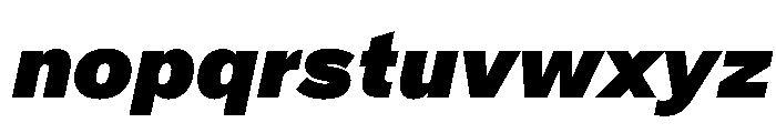 CrystalVAR ExtraBlackItalic Instance D1e58e50 Font LOWERCASE