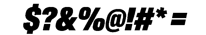 CrystalVAR ExtraCondensedBlackItalic Instance Font OTHER CHARS