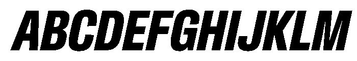 CrystalVAR ExtraCondensedBoldItalic Instance 3af1449d Font UPPERCASE