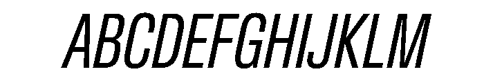 CrystalVAR ExtraCondensedBookItalic Instance 936f7d7b Font UPPERCASE