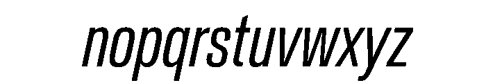CrystalVAR ExtraCondensedBookItalic Instance 936f7d7b Font LOWERCASE