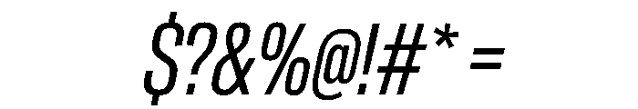 CrystalVAR ExtraCondensedBookItalic Instance Font OTHER CHARS