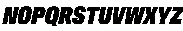 CrystalVAR ExtraCondensedExtraBlackItalic Instance Font UPPERCASE
