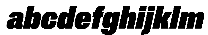 CrystalVAR ExtraCondensedExtraBlackItalic Instance FONT