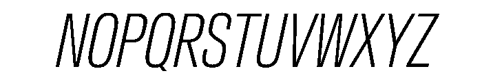 CrystalVAR ExtraCondensedExtraLightItalic Instance 73534eb3 Font UPPERCASE