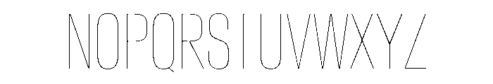 CrystalVAR ExtraCondensedHairline Instance 696cd68d Font UPPERCASE