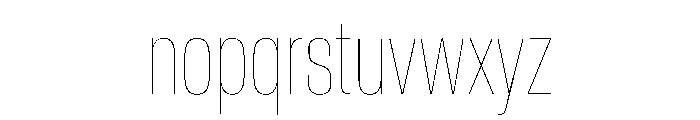 CrystalVAR ExtraCondensedHairline Instance 696cd68d Font LOWERCASE