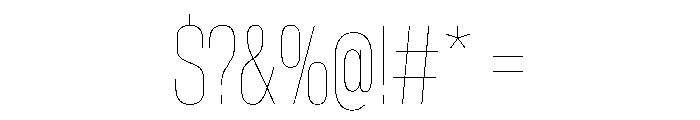 CrystalVAR ExtraCondensedHairline Instance Font OTHER CHARS