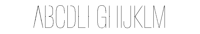 CrystalVAR ExtraCondensedHairline Instance Font UPPERCASE