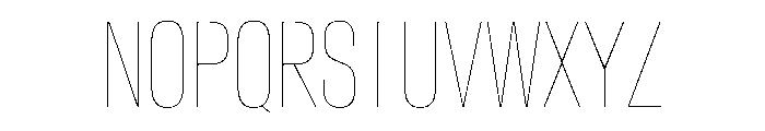 CrystalVAR ExtraCondensedHairline Instance Font UPPERCASE