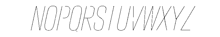 CrystalVAR ExtraCondensedHairlineItalic Instance 735f3f5a Font UPPERCASE