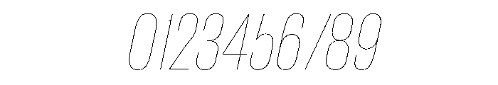 CrystalVAR ExtraCondensedHairlineItalic Instance Font OTHER CHARS