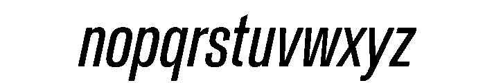 CrystalVAR ExtraCondensedItalic Instance Bc854103 Font LOWERCASE